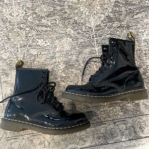 Dr. Martens 1460W patent leather combat boots